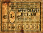 Germany  Camp Mittelbau, 5 ND marks (1943-45) - RARE VERY FINE