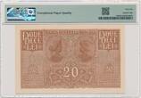 Romania, German Occupation, 20 Lei (1917) - PMG 66 EPQ