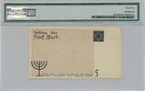 Poland  5 Mark 1940 - orange serial number - PMG 64 - cardboard paper