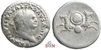 Divus Vespasianus Denarius - two capricorns - RIC 357 -