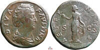 Diva Faustina I. Sestertius - AETERNITAS - RIC 1105 -