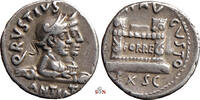  Augustus Denarius - Q. Rustius - Fortuna Victrix / Felix - Altar - RIC 322   