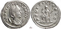   Herennia Etruscilla Antoninianus - PVDICITIA AVG - RIC 59b  125,00 EUR  zzgl. 7,00 EUR Versand