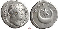 Hadrianus Denarius - Star above Crescent - RIC 202 -