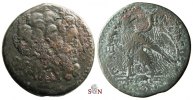 Ptolemy IV AE 39 mm - Zeus Ammon / Eagle - SNG Cop. 210