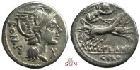 L. Flaminius Chilo Denarius - Victory driving biga - Crawford 302/1