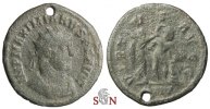 Maximianus Herculius Antoninianus - Hercules leaning on club, crowned by Victory -