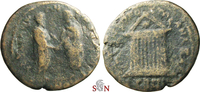 CILICIA. Anazarbus. Marcus Aurelius and Lucius Verus - Decastyle temple - AE 25