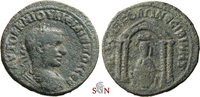 MESOPOTAMIA, Nisibis, Philippus I. AE 24 mm - Tetrastyle temple with Tyche - BMC