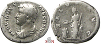 Hadrianus Denarius - SALVS AVG - very rare with left facing bust (!) - RIC 268