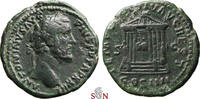 Antoninus Pius As - TEMPLVM DIV AVG REST - octostyle temple - RIC 1040 -