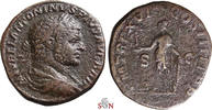 Caracalla Sestertius - exteremly rare with Rev. Legend P M TR P XVI COS IIIII -