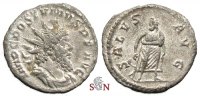 Postumus Antoninianus - SALVS AVG - without globe at feet - Elmer 415 -