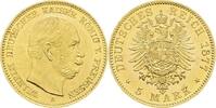 Preußen Wilhelm I. 1861-1888 5 Mark 1877 A Prachtexemplar, fast Stempelglanz