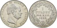 Hohenzollern-Sigmaringen Gulden 1852 A Unter Preussen ab 1849 vorz&uuml;glich 275,00 EUR  zzgl. 4,00 EUR Versand