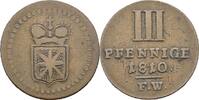 Waldeck Cu-3 Pfennig Friedrich 1763-1812 -