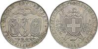 Schweiz-Eidgenossenschaft  Schützentaler zu 4 Franken 1842 selten, feine Patina, leichter Randfehler, vorzüglich-Stempelglanz