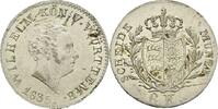 Württemberg 6 Kreuzer Wilhelm I. 1816-1864 -