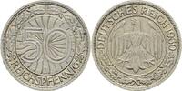 Weimarer Republik 50 Reichspfennig 1930 J selten, gutes sehr schön 50,00 EUR  zzgl. 4,00 EUR Versand