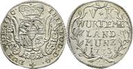 Württemberg 5 Kreuzer Eberhard Ludwig 1693-1733 -