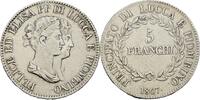 5 Franchi 1807 Italien-Lucca Felix und Elisa 1805-1814 kleine Kratzer, sehr schön