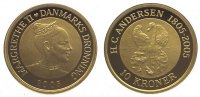 Dänemark 10 Kronen Gold Margarethe II. seit 1972.