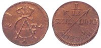 Schweden Cu 1/12 Skilling Gustav IV. Adolf 1792-1809.