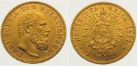 Württemberg 5 Mark Gold Karl 1864-1891.