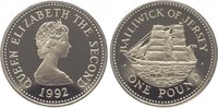 Großbritannien-Jersey Pound Elizabeth II. seit 1952.