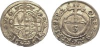 Sachsen-Albertinische Linie 3 Pfennig Johann Georg II. 1656-1680. -