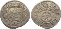 Sachsen-Albertinische Linie 6 Pfennig Johann Georg II. 1656-1680. -
