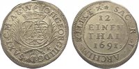 Sachsen-Albertinische Linie 1/12 Taler Johann Georg III. 1680-1691. -