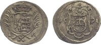 Sachsen-Albertinische Linie Pfennig Johann Georg III. 1680-1691. -