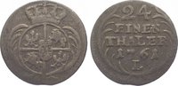 Sachsen-Albertinische Linie 1/24 Taler Friedrich August II. 1733-1763. -