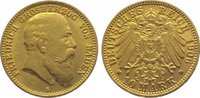 Baden 10 Mark Gold Friedrich I. 1856-1907.