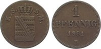 Sachsen-Albertinische Linie Pfennig Johann 1854-1873. -