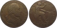 Großbritannien-Warwickshire Cu Halfpenny Wilkinson.