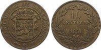 Luxemburg Cu 10 Centimes Wilhelm III. von Niederlande 1849-1890.