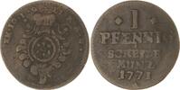 Mainz, Erzbistum Cu Pfennig Emmerich Joseph 1763-1774. -