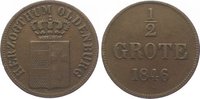Oldenburg Cu 1/2 Grote Paul Friedrich August 1829-1853.