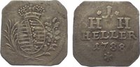 Sachsen-Hildburghausen Achteckiger Cu Heller Friedrich 1784-1826.