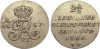 Schleswig-Holstein, Königliche Linie 2 1/2 Schilling Friedrich VI. 1808-1839.