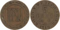 Westfalen, Königreich Cu 5 Centimes Hieronymus Napoleon 1807-1813.