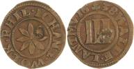Waldeck Cu 3 Pfennig Wolrad VI., Philipp und Johann 1638-1640.
