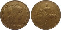 Frankreich Cu 10 Centimes Dritte Republik 1870-1940. -