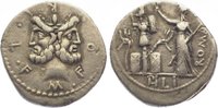 Republik Denar M. Furius Philus L.f. 119 v. Chr.