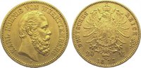 Württemberg 20 Mark Gold Karl 1864-1891.