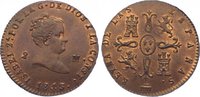 Spanien-Königreich Cu 2 Maravedis Isabel II. 1833-1868. -