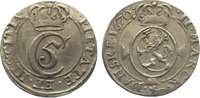 Norwegen 2 Mark Christian V. 1670-1699.