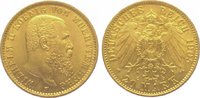 Württemberg 20 Mark Gold Wilhelm II. 1891-1918.